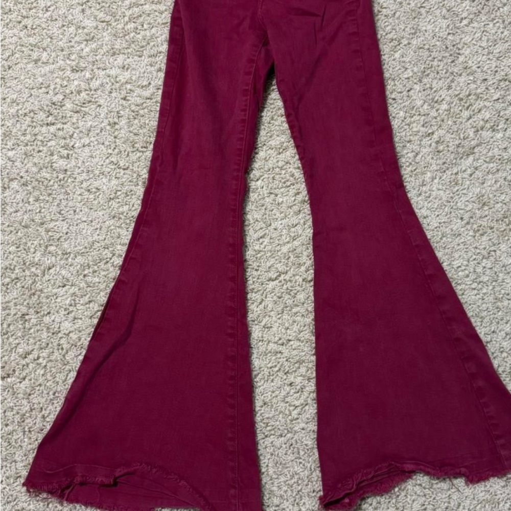 Forever 21 Burgundy Flare Jeans